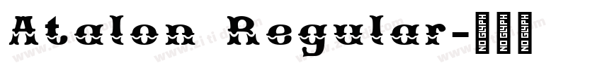Atalon Regular字体转换